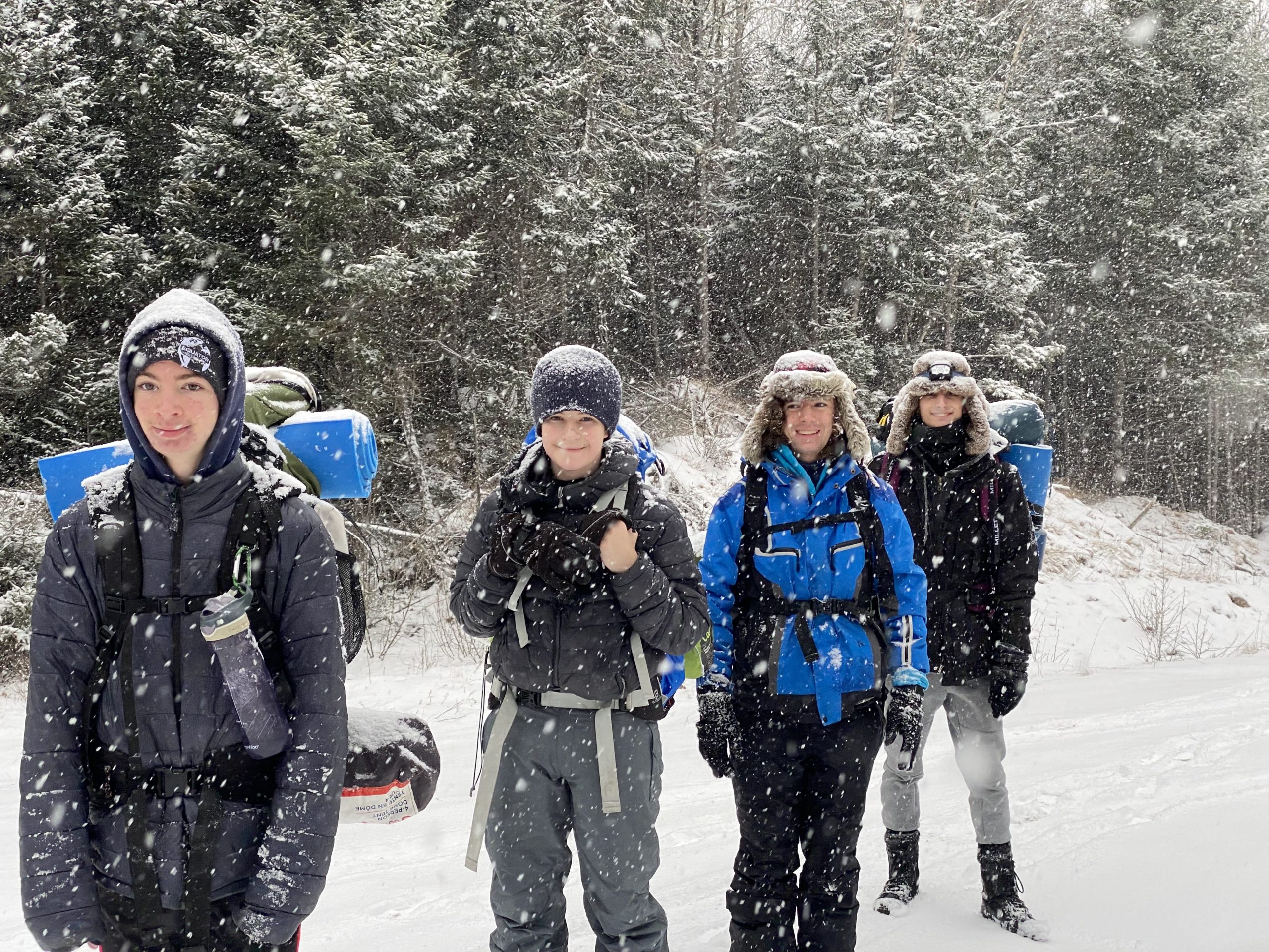 Snow storm hike